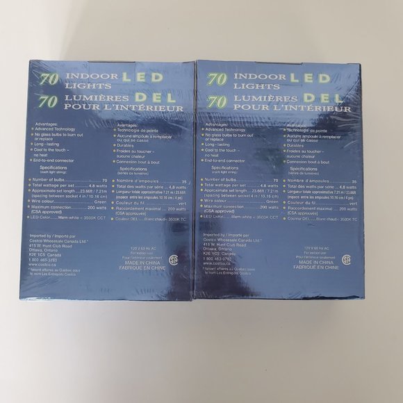 BNIB Energy Star LED Indoor Lights | 2 pkgs of 70 Lights each | Energy Saver LED - Picture 2 of 3